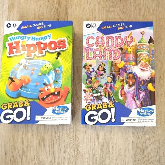 Hasbro Other - NEW IN BOX Hasbro Kids Games: Candy Land and Hungry Hungry Hippos. Bundle of 2